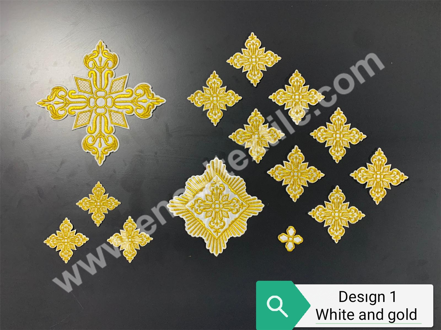 CROSS 1 White-Gold Cross Set